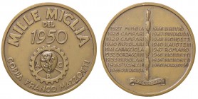 MEDAGLIE - REPUBBLICA - Medaglia 1950 - Millemiglia AE Ø 46
qFDC