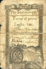 CARTAMONETA - SARDO-PIEMONTESE - Emissioni per la Sardegna - 5 Scuti 01/07/1781 Gav. 50 RRRRR
B