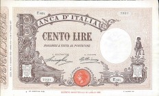 CARTAMONETA - BANCA d'ITALIA - Vittorio Emanuele III (1900-1943) - 100 Lire - Barbetti con matrice 11/06/1930 - Fascio Alfa 350; Lireuro 17K R Stringh...