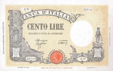 CARTAMONETA - BANCA d'ITALIA - Vittorio Emanuele III (1900-1943) - 100 Lire - Barbetti 23/08/1943 - B.I. Alfa 374; Lireuro 22A Azzolini/Urbini Pressat...