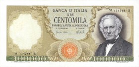 CARTAMONETA - BANCA d'ITALIA - Repubblica Italiana (monetazione in lire) (1946-2001) - 100.000 Lire - Manzoni 06/02/1974 Alfa 913sp; Lireuro 82Ca RR S...