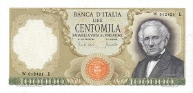 CARTAMONETA - BANCA d'ITALIA - Repubblica Italiana (monetazione in lire) (1946-2001) - 100.000 Lire - Manzoni 19/07/1970 Alfa manca; Lireuro 82B2a RR ...