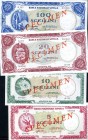 CARTAMONETA - COLONIE ED OCCUPAZIONI DI TERRITORI ITALIANI - Banca Nazionale Somala (1962-1971) - Serie Mogadiscio 1962 Gav. manca RRRR 5-10-20-100 sc...