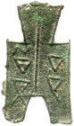 China
Chou-Dynastie 1122-255 v. Chr
Bronze-Spatengeld mit flachem Griff ca. 350/250 v.Chr. Lan Zheng (oder Fu Yi für die Stadt in Han?).
sehr schön...