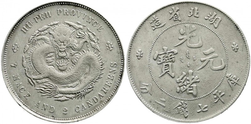 China
Qing-Dynastie. De Zong, 1875-1908
Dollar (Yuan) o.J. (1894) Provinz Hu-P...