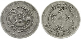 China
Qing-Dynastie. De Zong, 1875-1908
Dollar (Yuan) o.J. (1898) Provinz Szechuan (7 Mace and 2 Candareens).
sehr schön