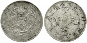 China
Qing-Dynastie. De Zong, 1875-1908
Dollar (Yuan) Jahr Chia Chen = 1904, Provinz Kiang Nan, mit HAH und CH. Ohne Rosetten oder Punkte auf der ch...