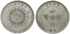 China
Republik, 1912-1949
Dollar (Yuan) Jahr Nien = 1912. Provinz Szechuan, Prägung der Militär-Regierung.
sehr schön
