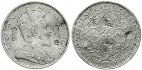 China
"Bang Yang"
Straits Settlements Dollar 1904 mit chinesischen Chopmarks und 2 gleichen siamesischen Relief-Chopmarks.
sehr schön
