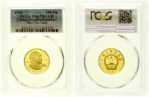 China
Volksrepublik, seit 1949
100 Yuan GOLD 1993 Mao Zedong. 10,38 g. Feingold. Im PCGS-Blister mit Grading PR 67