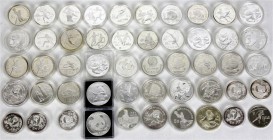 China
Lots der Volksrepublik China
50 Silbermünzen aus 1984 bis 2018 zu 5 und 10 Yuan. Dabei einige Sportmotive (Fußball, Olympiade), 10 Yuan 1985 J...