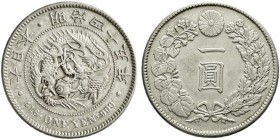 Japan
Mutsuhito (Meiji), 1867-1912
Yen Jahr 45 = 1912. gutes sehr schön