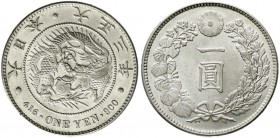 Japan
Yoshihito (Taisho), 1912-1926
Yen Jahr 3 = 1914. vorzüglich/Stempelglanz