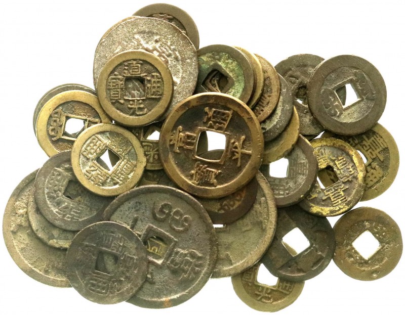 Lots Asien allgemein
34 Cashmünzen von China, Japan und Korea. China u.a. 3 X W...