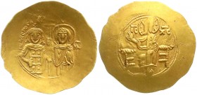 Kaiserreich
Johannes II. Comnenus 1118-1143
Hyperpyron 1118/1143. Kaiser steht neben Maria/Christus thront v.v. 4,34 g.
sehr schön/vorzüglich, Graf...