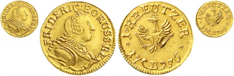 Brandenburg-Preußen
Friedrich II., 1740-1786
Goldabschlag von den Stempeln des...