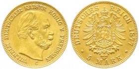 Preußen
Wilhelm I., 1861-1888
5 Mark 1877 C. sehr schön/vorzüglich