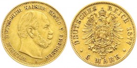 Preußen
Wilhelm I., 1861-1888
5 Mark 1877 A. sehr schön/vorzüglich