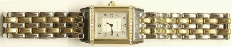 Armbanduhren
Damenuhr JAEGER LE COULTRE REVERSO. Ausführung 265.5.08 mit 64 Bri...