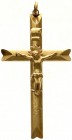 Colliers und Halsketten
Kruzifix-Anhänger Gelbgold 560. Um 1900. 65 X 35 mm; 3,81 g