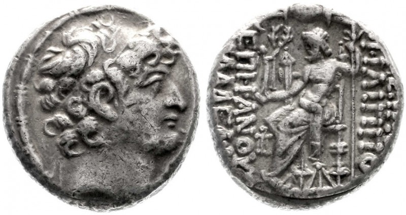 Syria
Königreich der Seleukiden
Philipp Philadelphos, 93/83 v.Chr
Tetradrachm...