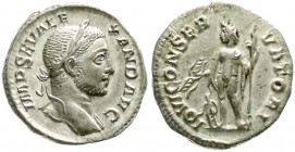Kaiserzeit
Severus Alexander, 222-235
Denar 222/235. Bel. Kopf r./IOVI CONSERVATORI. Jupiter steht l., zu Füßen Kaiser.
vorzüglich