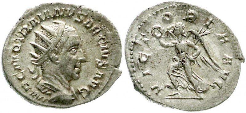 Kaiserzeit
Trajan Decius, 249-251
Antoninian 249/251. Drap. Büste mit Strahlen...