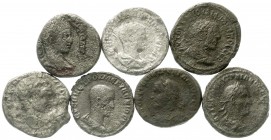 Römer
Provinzialröm. Münzen
Antiochia in Syrien. Kl. Typensammlung von 7 versch. Tetradrachmen. Caracalla, Elagabal, Philippus Arabs, Philippus II.,...