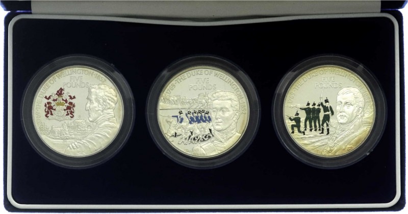 Alderney
Set mit 3 Multicolor-Silbermünzen Proof zum 150. Todestag des Duke of ...