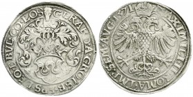 Belgien-Lüttich, Bistum
Gerard von Groesbeck, 1564-1580
Reichstaler 1571, Hasselt. Mit Titel Maximilian II.
fast vorzüglich, winz. Schrötlingsfehle...