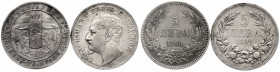 Bulgarien
Lots
2 Stück: 5 Leva 1885, 1892.
sehr schön