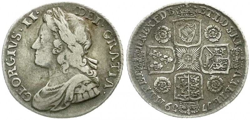 Großbritannien
George II., 1727-1760
Shilling 1739 roses. schön/sehr schön