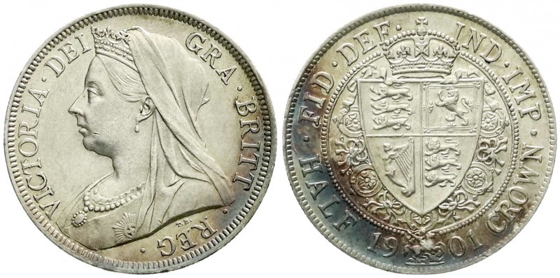 Großbritannien
Victoria, 1837-1901
Halfcrown 1901. vorzüglich/Stempelglanz, kl...