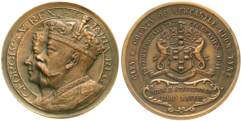 Großbritannien
George V., 1910-1936
Bronzemedaille 1911 von J. Fray, Birmingha...