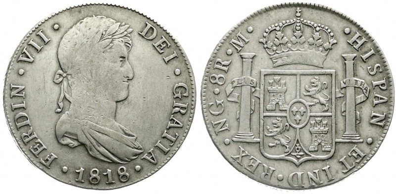 Guatemala
Ferdinand VII., 1808-1821
8 Reales 1818 NG M.
schön/sehr schön