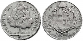 Italien-Bologna
Revolutionsregierung, 1796-1797
Scudo zu 10 Paoli 1797. sehr schön