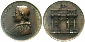 Italien-Kirchenstaat
Pius IX., 1846-1878
Bronzemedaille 1846 von Cerbara. Errichtung des Triumphbogens auf der Piazza del Popolo. 61 mm.
vorzüglich...