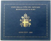 Italien-Kirchenstaat
Johannes Paul II., 1978-2005
Offizieller Kursmünzensatz 2002 1 Cent bis 2 Euro. Im Originalblister (blau). Ecken leicht bestoss...