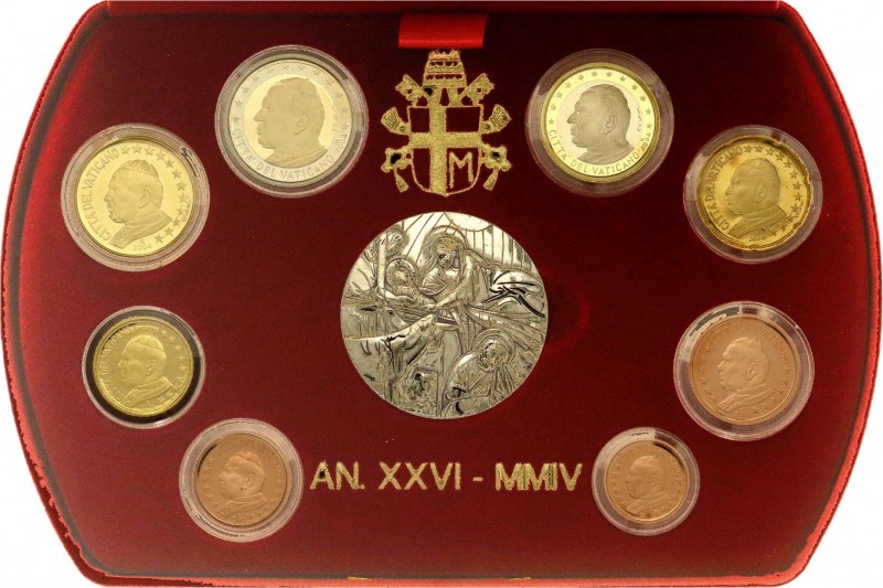 Italien-Kirchenstaat
Johannes Paul II., 1978-2005
Offizieller Kursmünzensatz 2...
