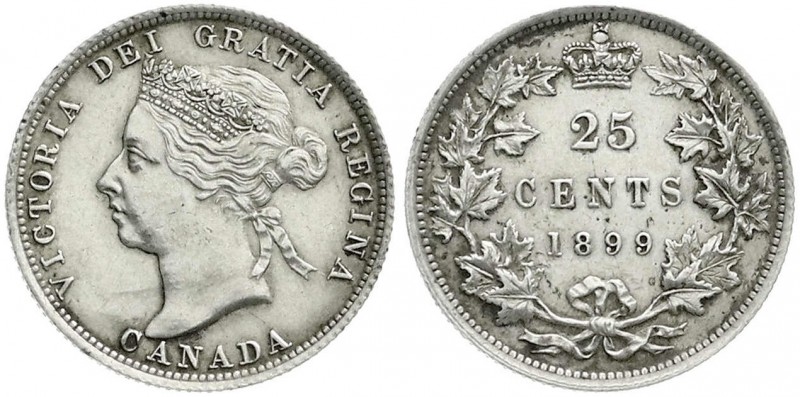 Kanada
Victoria, 1837-1901
25 Cents 1899. vorzüglich