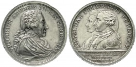 Haus Habsburg
Josef II., 1780-1790
Silbermedaille 1789, von A. Lavy. Auf die Vermählung Victor Emanuel (König Viktor Emanuel I. v. Sardinien) mit Ma...