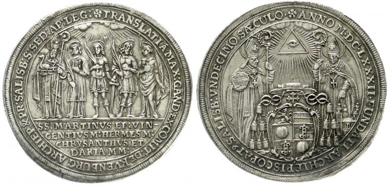 Salzburg
Max Gandolph Graf Kuenburg, 1668-1687
Reichstaler 1682 auf das 1100. ...