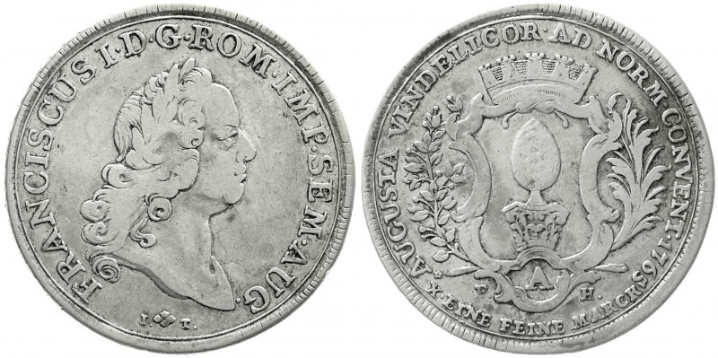 Augsburg-Stadt
Konventionstaler 1765 mit Titel Franz I.
schön/sehr schön