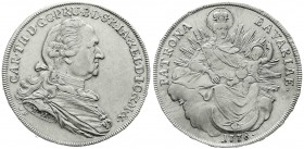Bayern
Karl Theodor, 1777-1799
Madonnentaler 1778, München. H. ST. am Armabschnitt.
gutes vorzüglich