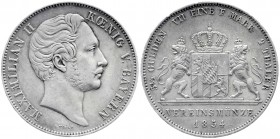 Bayern
Maximilian II. Joseph, 1848-1864
Doppeltaler 1854. gutes sehr schön, kl. Randfehler