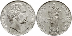 Bayern
Maximilian II. Joseph, 1848-1864
Doppelgulden 1855. Mariensäule.
vorzüglich/Stempelglanz, kl. Fleck