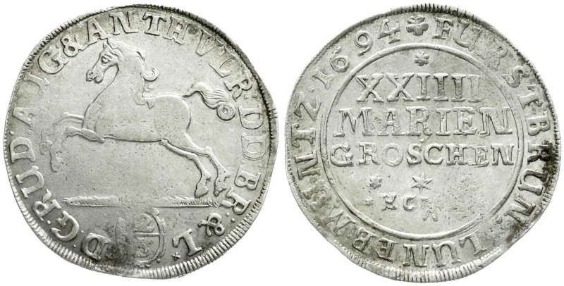 Braunschweig-Wolfenbüttel
Rudolf August und Anton Ulrich, 1685-1704
24 Marieng...