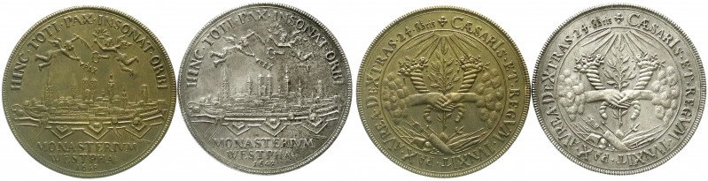 Münster-Stadt
2 X Nachprägung zur Medaille 1648 von Ketteler. Auf den Westfälis...