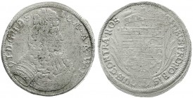 Sachsen-Römhild
Heinrich, 1680-1710
2/3 Taler 1691. S-I getrennt, in der Umschrift QUIS.
vorzüglich, Prägeschwäche, sehr selten