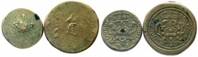 Münzwaagen und Münzgewichte
Portugal
2 Goldmünzengewichte aus Messing: DOBBLA PORTOGAL (mit Punze Stern) und DOBBLA PORTOGALO. 14,33 und 28,63 g.
b...